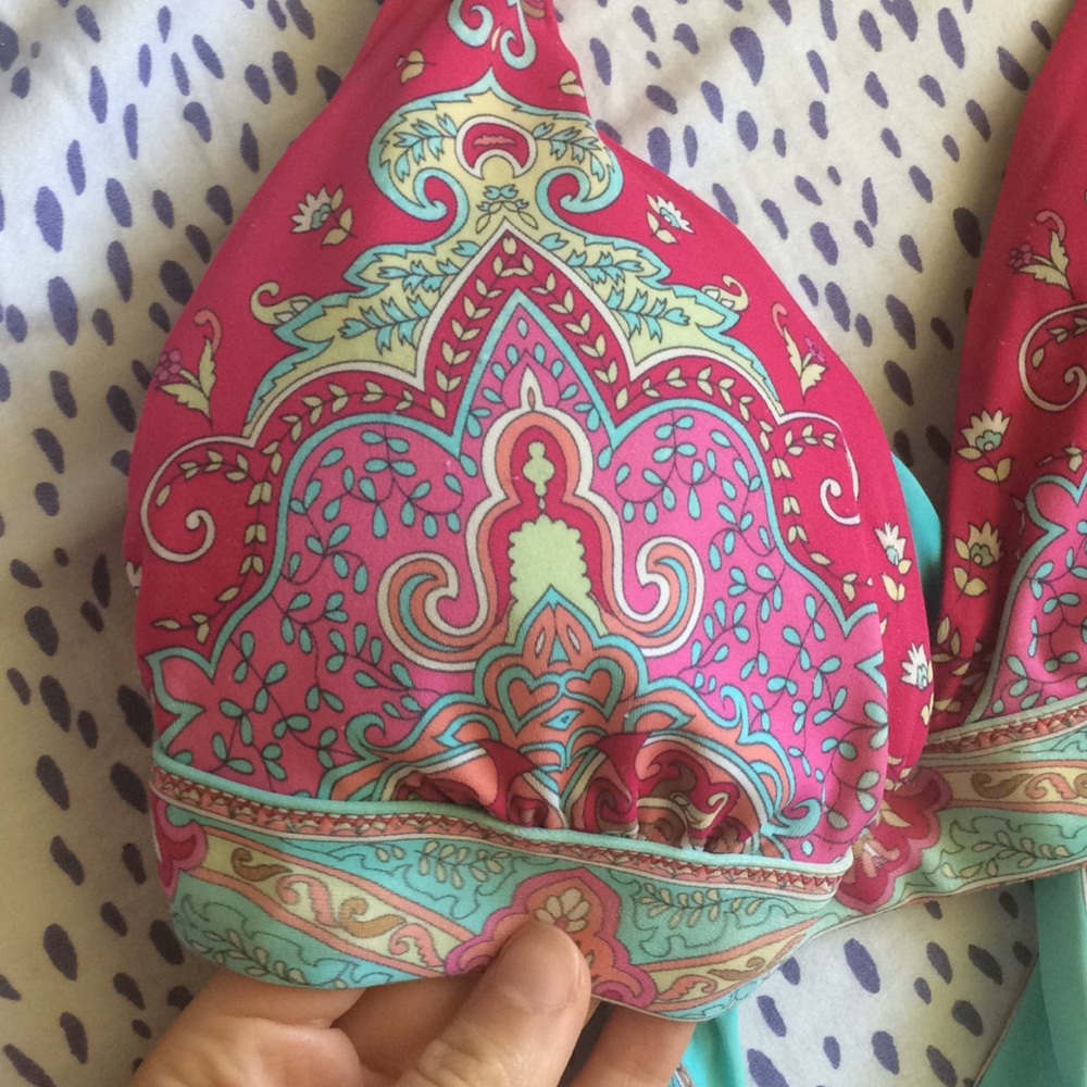 Victoria's Secret swim top paisley pink